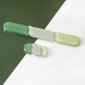 EPOMAKER CloudGel 실리콘 손목받침대 키보드 마우스 2피스 미끄럼방지 인체공학 블루