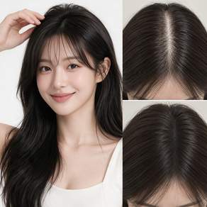 오비안 내추럴 풍성 볼륨 정수리 부분 가발