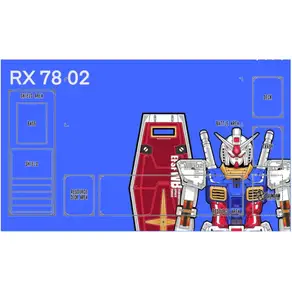 600*350*2mm 반다이 게임 건담 GCG DIY 액세서리 카드 Playmat 유 RX78 공중 자유 취미 컬렉션 선물 완구