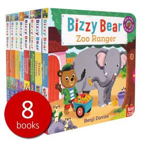 (북메카 영어원서) Bizzy Bear Steady Seller 8 Books Set 1(QR음원 포함) 비지베어 리딩음원 조작보드북