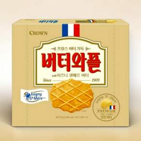 크라운 이즈니 버터와플 316g 2개