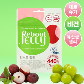 리부트 무설탕 어린이 유산균 건강 젤리