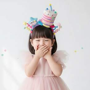 몽실이 뽀글 스프링 생일 머리띠