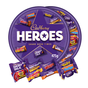 Cadbury 캐드버리 히어로즈 9종 초콜릿 475g / 캐드버리 튜브 475 g