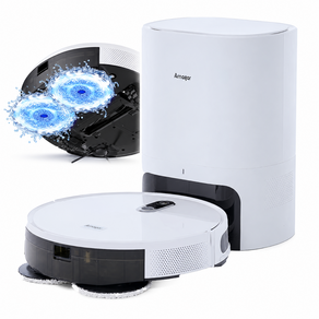 Arnagar 3 in 1 로봇청소기 듀얼 회전식 물걸레+12000Pa 흡입력 스마트 맵핑 스마트앱 카펫 감지 센서