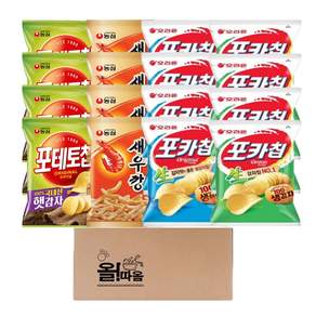 미니스낵 1호(농심포테토칩40g4입+새우깡30g4입(미니팩)+오리온포카칩오리지널38g4입+포카칩어니언38g4입)
