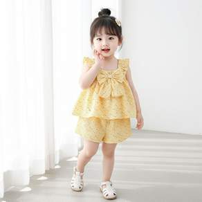 몽실이 쁘띠하트리본 나시 상하복