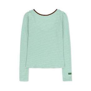 그린버터 Two-way Stripe Patch Tee (Green)