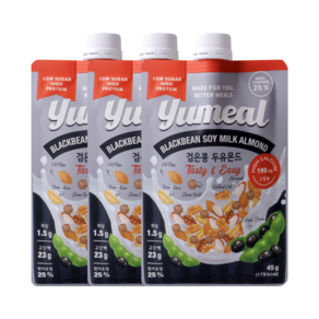 유밀 두유 그래놀라 검은콩 두유몬드 단백질 쉐이크 파우치