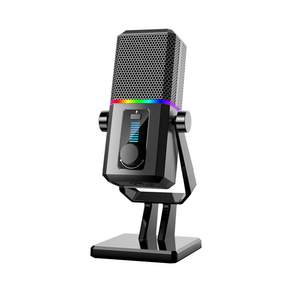 COOLCOLD 원터치 노이즈캔슬링 실시간 모니터링 USB 콘덴서 방송용 녹음용 게이밍 마이크