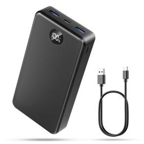 고속충전 대용량 보조배터리 30000mAh PD 22.5W QC3.0 잔량표시 멀티단자 + 20W C타입 케이블