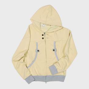 카이파이 Curve Button Hooded Zip-Up (Lemon) K26ZA220