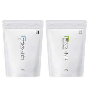 살림백서 대용량 과탄산소다 3kg + 베이킹소다 3kg 청소세제세트