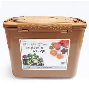 국산 이젠 진공항아리 사각 17리터 4175 / 김치통 밀폐용기 매실통 누름독 장아찌 장독 오이지 절임