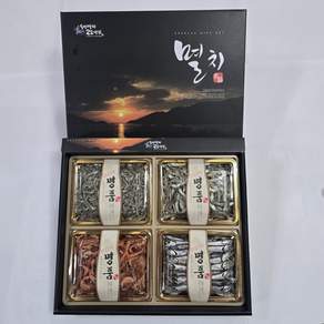 햇멸치 명품 프리미엄 정치망멸치 건어물 명절선물세트(멸치 꽃새우) 4종 쇼핑백포함