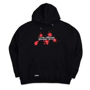 아임낫어휴먼비잉 Poly Bag Hoody - Black