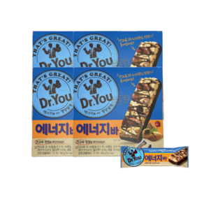 오리온 닥터유 에너지바 고소한 견과류바 영양보충 간식