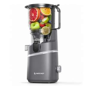 AMZCHEF 콜드 프레스 자동착즙기 150mm 대구경 원액기 저소음 당근녹즙기 쥬스기 2L 가정용착즙기