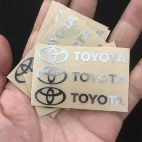 호환 도요타 코롤라 Yaris Aygo 캠리 3D 금속 엠블럼 스티커 자동차 인테리어 장식 데칼 액세서리