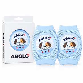아볼로 B6 DOG 아기 무릎보호대 2개입 통기성 메쉬 기어다니기 유아 무릎패드 출산 아기선물