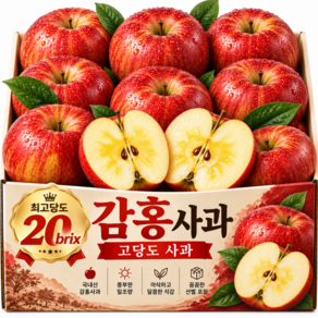 [한정특가] 최고20brix 아삭달콤 감홍사과