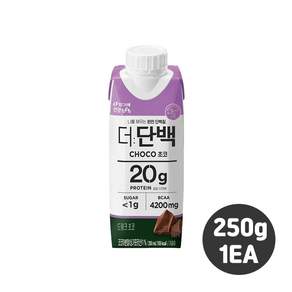 빙그레 더단백드링크 250ml 드링크초코 1개입/단백질드링크/우유단백질/단백질보충