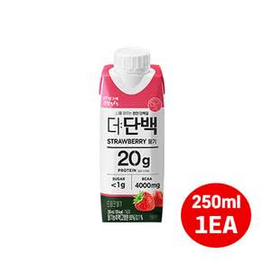 빙그레 더단백 드링크 250ml 드링크딸기 1개입/단백질드링크/우유단백질/단백질보충