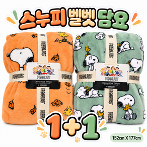코스트코 스누피 피너츠 캐릭터 벨벳 담요 152X177CM 캠핑 병원 애들방 블랭킷