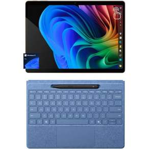 태블릿PC 사파이어 플렉스 키보드와 슬림 펜이 포함된 Microsoft Surface Pro 2 - in 1 태블릿 13인치 터치스크린 디스플레이 스냅드래곤 X 플러스 16GB