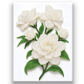 호우맘 3D 진주 보석십자수 캔버스형 DIY 키트 30 x 40 cm
