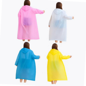 성인용 일회용 우비 남녀공용우비 110cm 4칼라