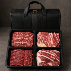 1++ 한우 선물세트 꽃등심 갈비살 소고기 구이용 명절선물1kg
