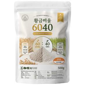 26년산 국산 황금비율6040 발아통밀가루 500g (강력분) 우리밀 가루미 혼합 쌀가루