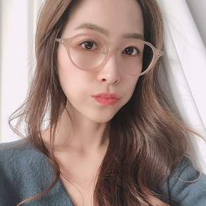 키토 크라운판토 디자인 다각형 뿔테 남자 여자 패션 투명 안경테