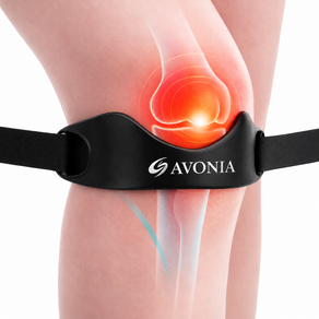 AVONIA 슬개건 무릎보호대 실리콘 싱글스트랩형 운동 등산 (남녀공용)