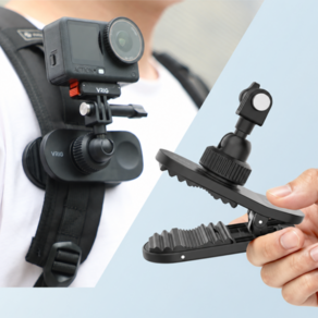 브이리그 360도 볼헤드 백팩 클립 마그네틱 마운트 DJI 오즈모360 2 1/포켓 4P 4/액션 6 5/나노/인스타360 X6 루나 GO 울트라/고프로 14 13 액션캠 악세사리
