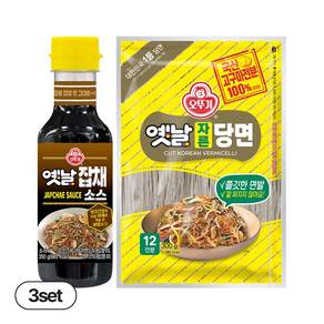 오뚜기 옛날 자른당면 300g 3개+옛날잡채소스 350g 3개