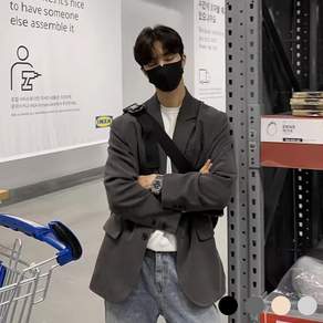 남성 자켓 데일리 빅사이즈 정장 사계절 경량캐주얼 수트