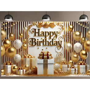 아라홍스 플라워 3D입체 생일파티 현수막 가랜드