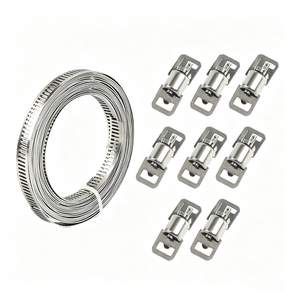 스테인리스 호스밴드 분리형 DIY 자체제작 호스클램프 금속밴드+잠금헤드 세트