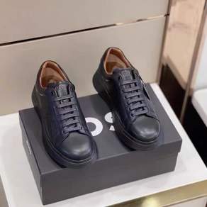 HUGO BOSS 남자 통굽 스니커즈 이니셜 통근 남자 신발