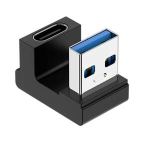 USB 어댑터 90도 직각 남성 유형 여성 커넥터 노트북 PC 충전기 확장 변환기