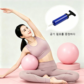 필라테스 스트레칭 미니짐볼
