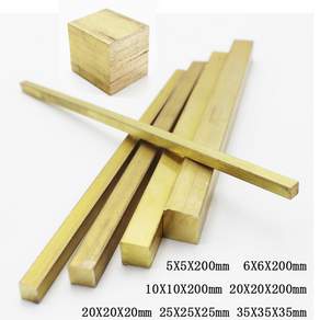 1pcs 황동 큐브 블록 바 사각형 막대 플레이트 시트 DIY 리벳 재료 건축 자재