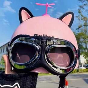 스쿠터 헬멧 장식 고양이 귀 바이크 악세사리 날개장식 헬멧날개+대승상사Shop