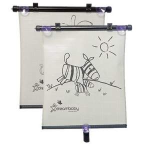 러블텀 드림베이비 차량용 햇빛가리개 2p 제브라 타이거 (F238) 차량용썬바이저