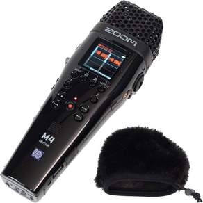 ZOOM M4 줌 4트랙 레코더 내장 타임코드 생성기 32비트 부동소수점 지원 내장 마이크