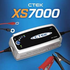 CTEK XS7000 자동차 방전 배터리 복원 씨텍 충전기 7A 한국 정발품 납산/AGM 자동인식 12V
