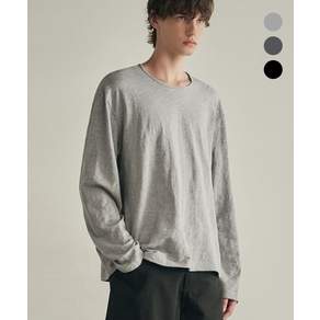 로템버 ROTEMBER 웨이비 슬럽 U넥 크롭 롱 슬리브 3 COLOR