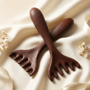 세척가능 괄사 경락 마사지빗 휴대용 탈모 마사지빗 림프순환 셀프 마사지
